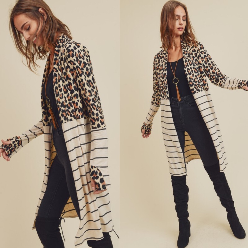 BRIANNE leopard Print Cardigan - Picture 3 of 3